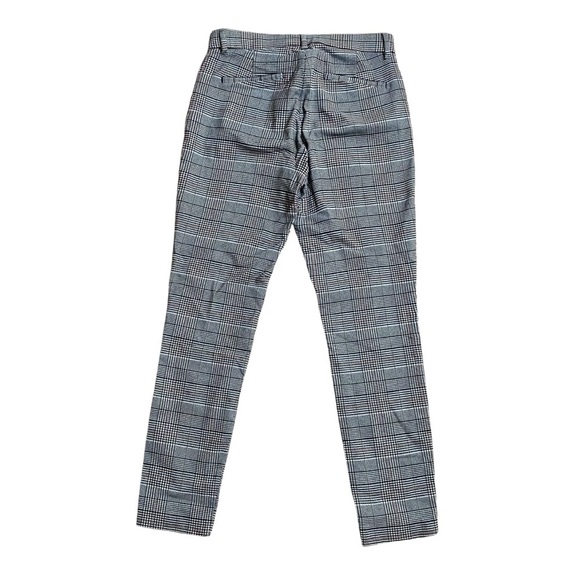 Gap Signature Skinny Ankle Pants Size 4 Plaid Check Stretch Work Trousers - Picture 6 of 11